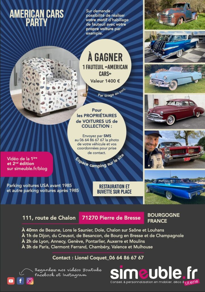 Programme American Cars Party 2026 chez SIMEUBLE 2