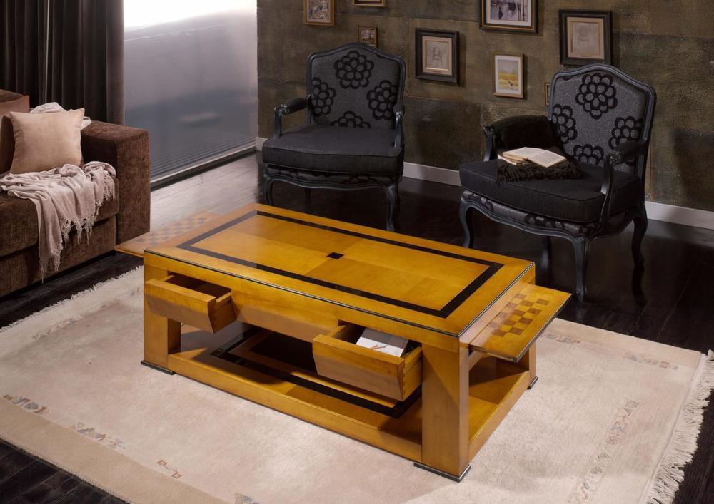 table basse carrée plateau verre 2