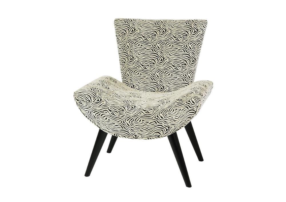 Fauteuil contemporain tissus unis/motif 2