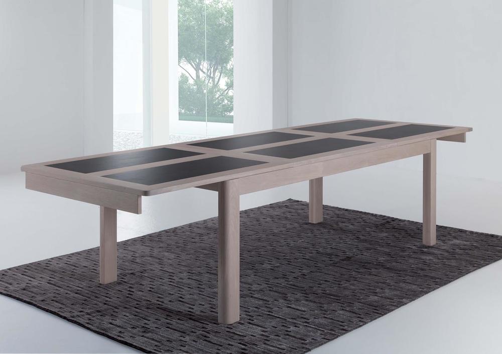 Table en chêne massif avec céramique sur plateau 2