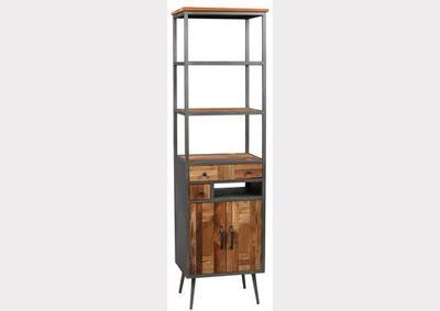 Colonne de rangement ouverte pour séjour au style industriel