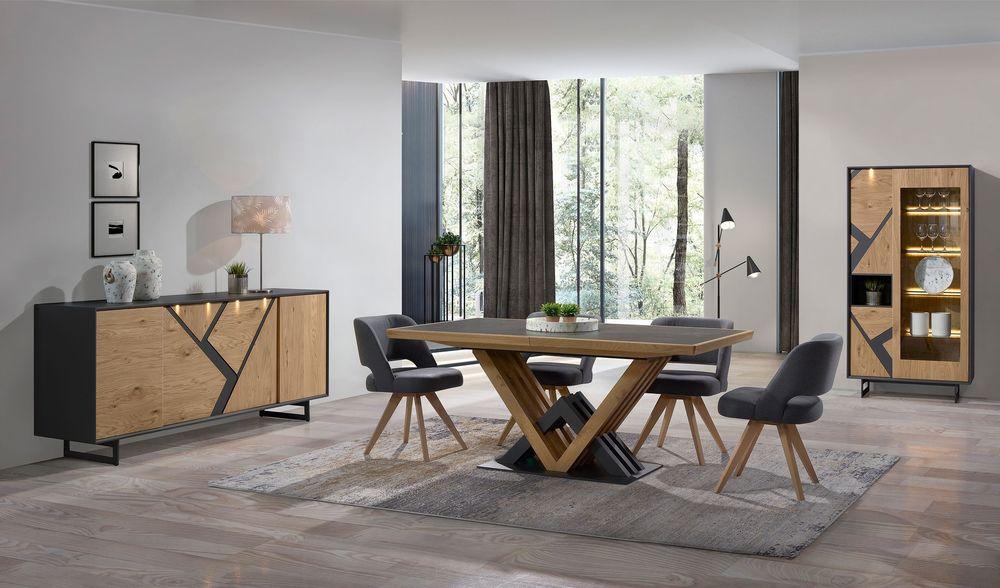 Superbe table extensible au pied sculptural  2