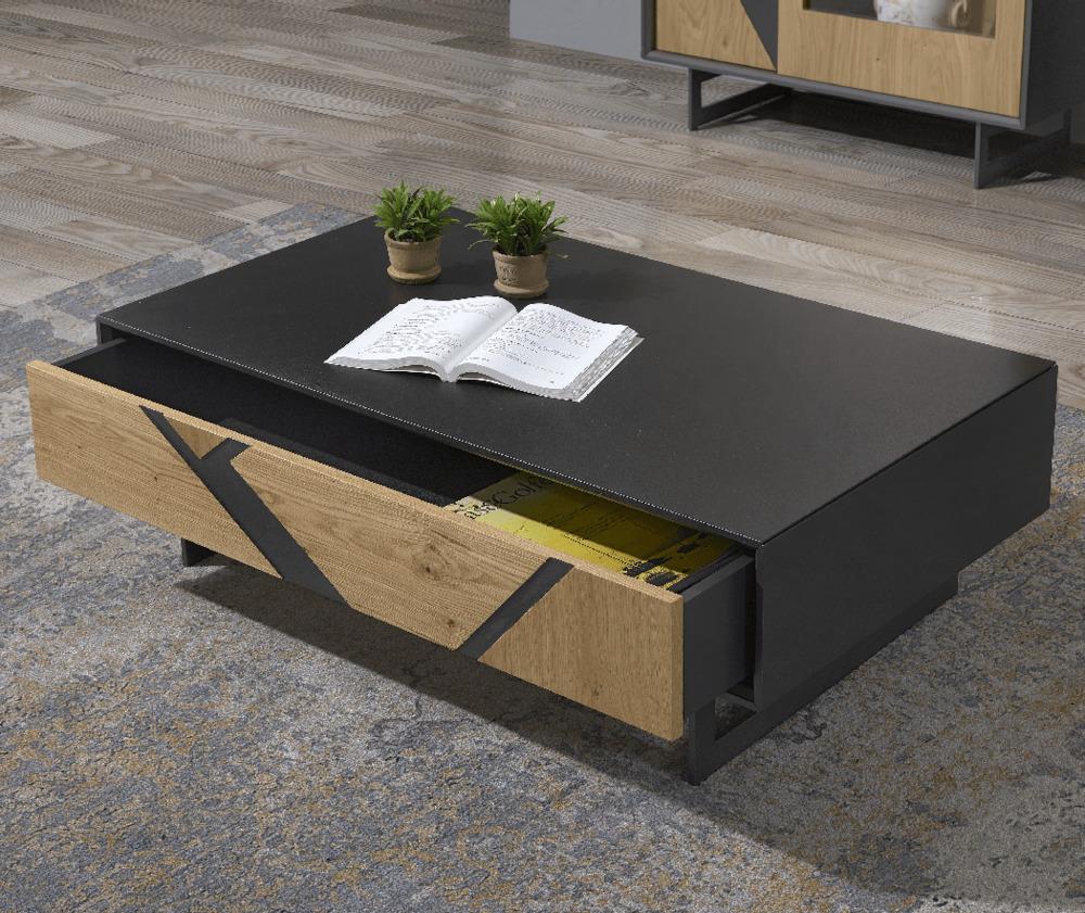 Table basse design avec 1 tiroir 2