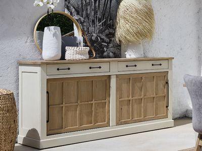 Magnifique buffet en chêne avec grand espace de rangement 