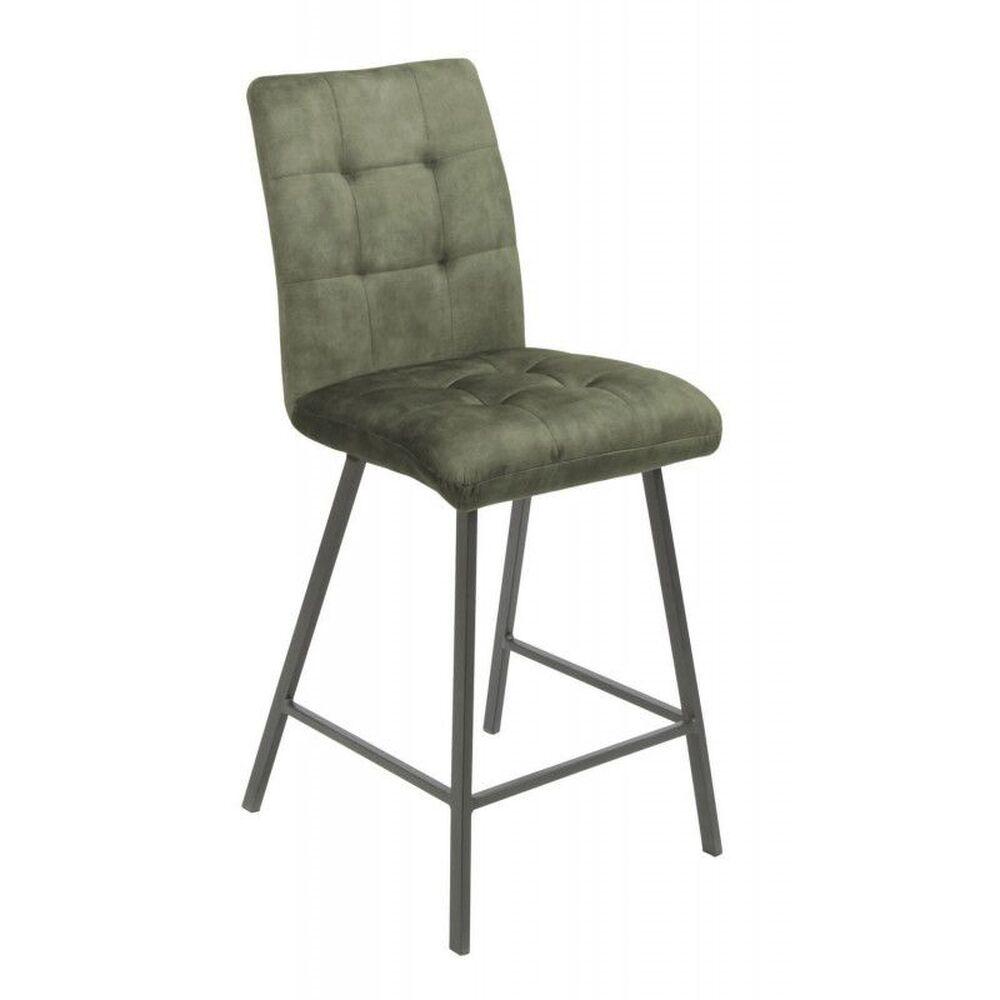 Tabouret de bar aspect velours 3