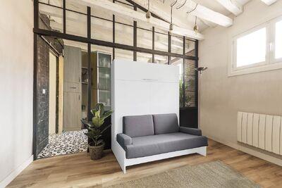 Lit relevable avec banquette 