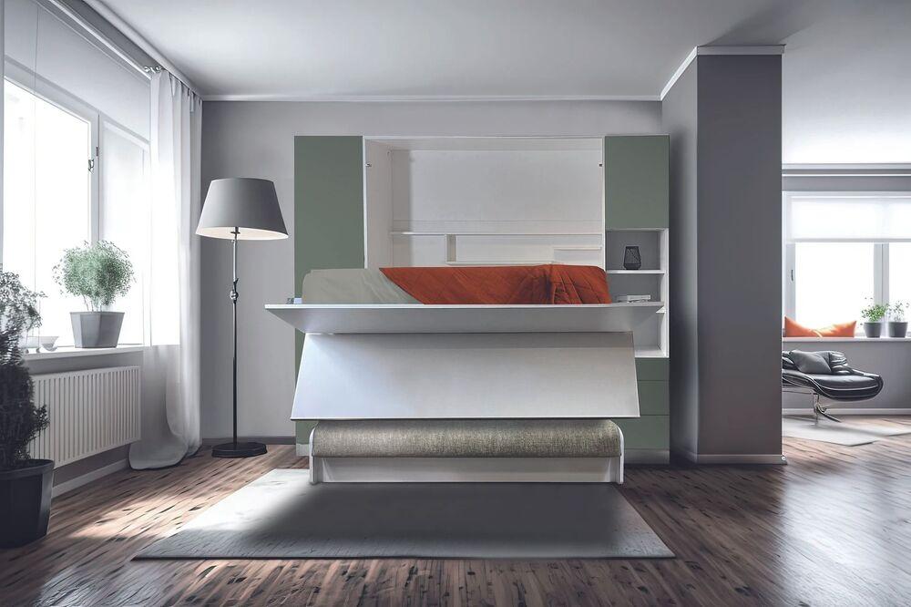 Lit coffre relevable avec rangements 2