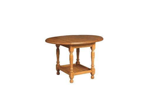 Petite table de salon merisier massif 2 abattants