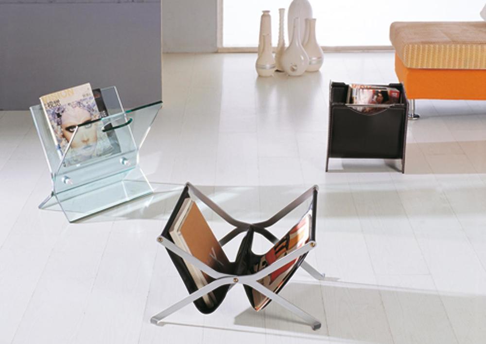 Porte revues en verre avec poignées 2