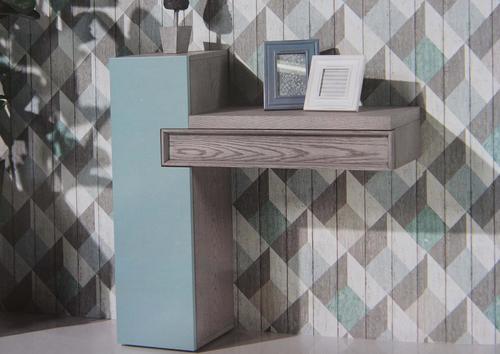 Console originale bois et laque 1 tiroir 1 porte