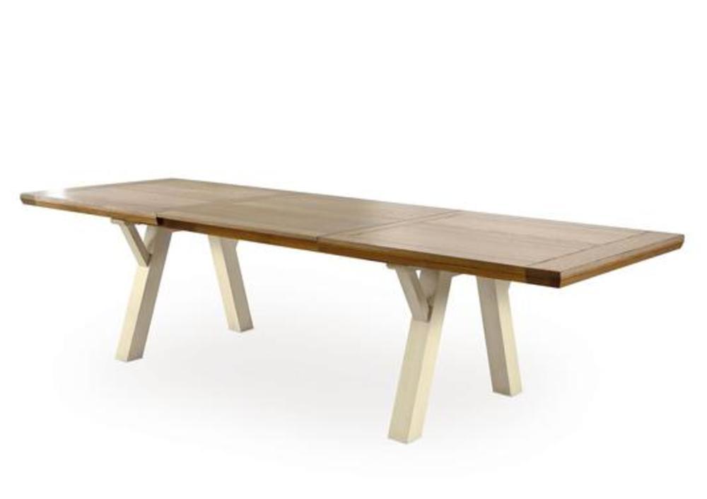 Table rectangulaire pieds tréteaux 2