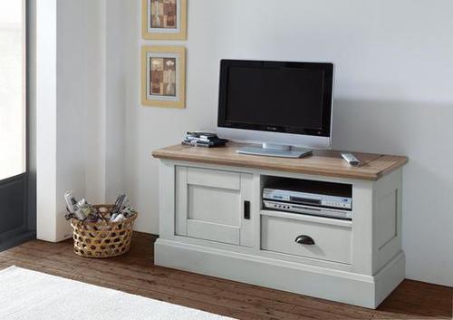 Meuble TV 1 porte, 1 tiroir, 1 niche