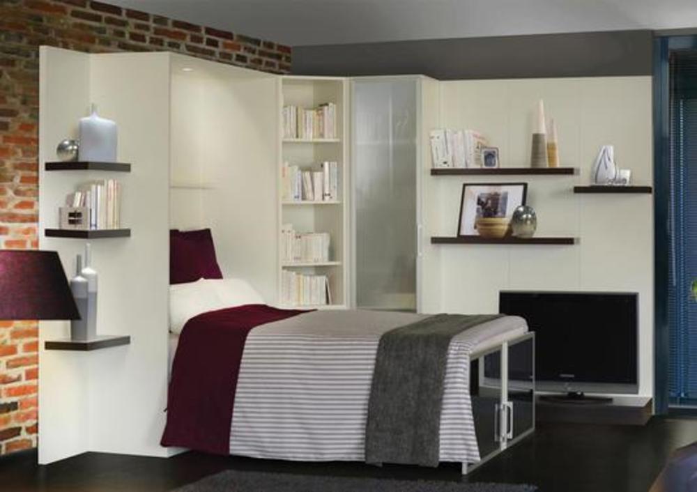 Lit moderne relevable à la verticale couchage 140 3