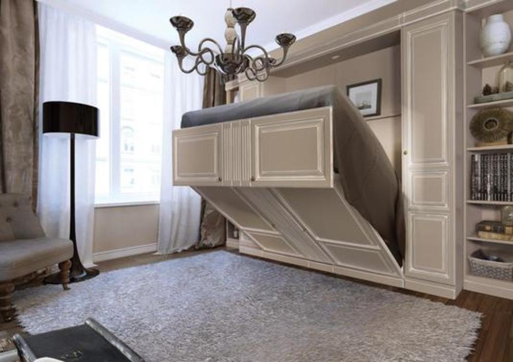 Lit moderne relevable à la verticale couchage 160 2