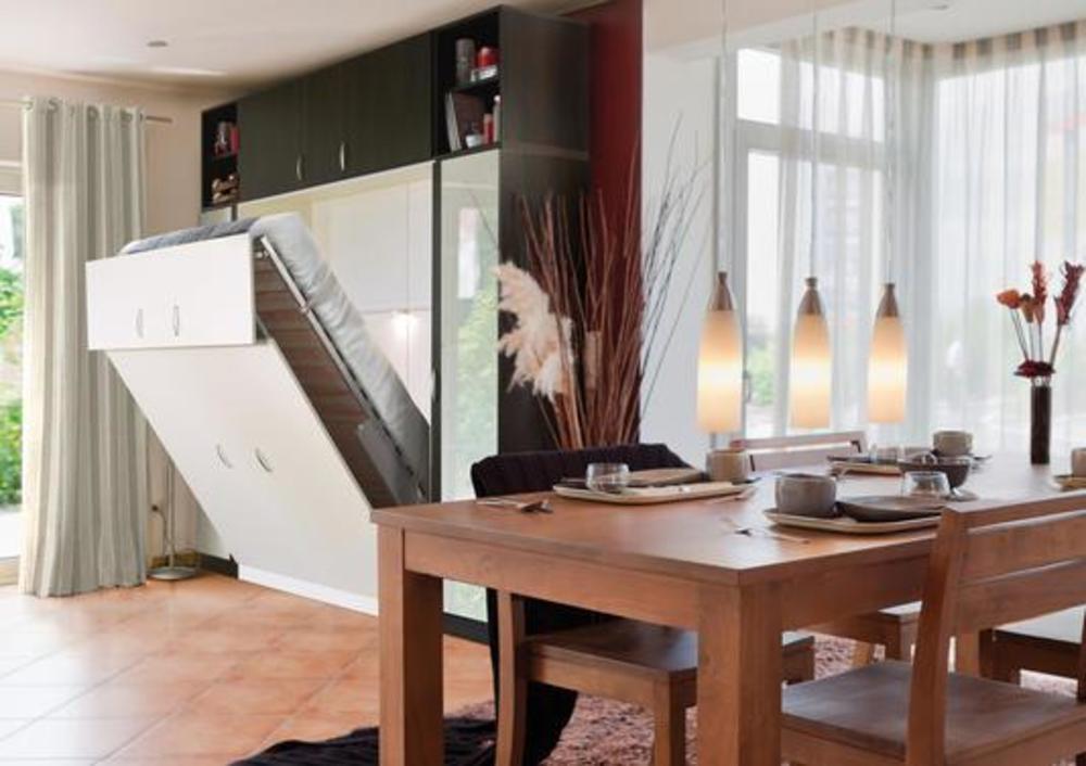 Lit moderne relevable à la verticale couchage 160 4