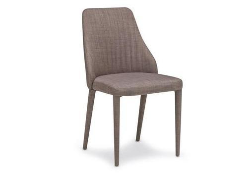 Chaise au tissus beige foncé