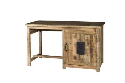 Bureau de style industriel en bois de manguier