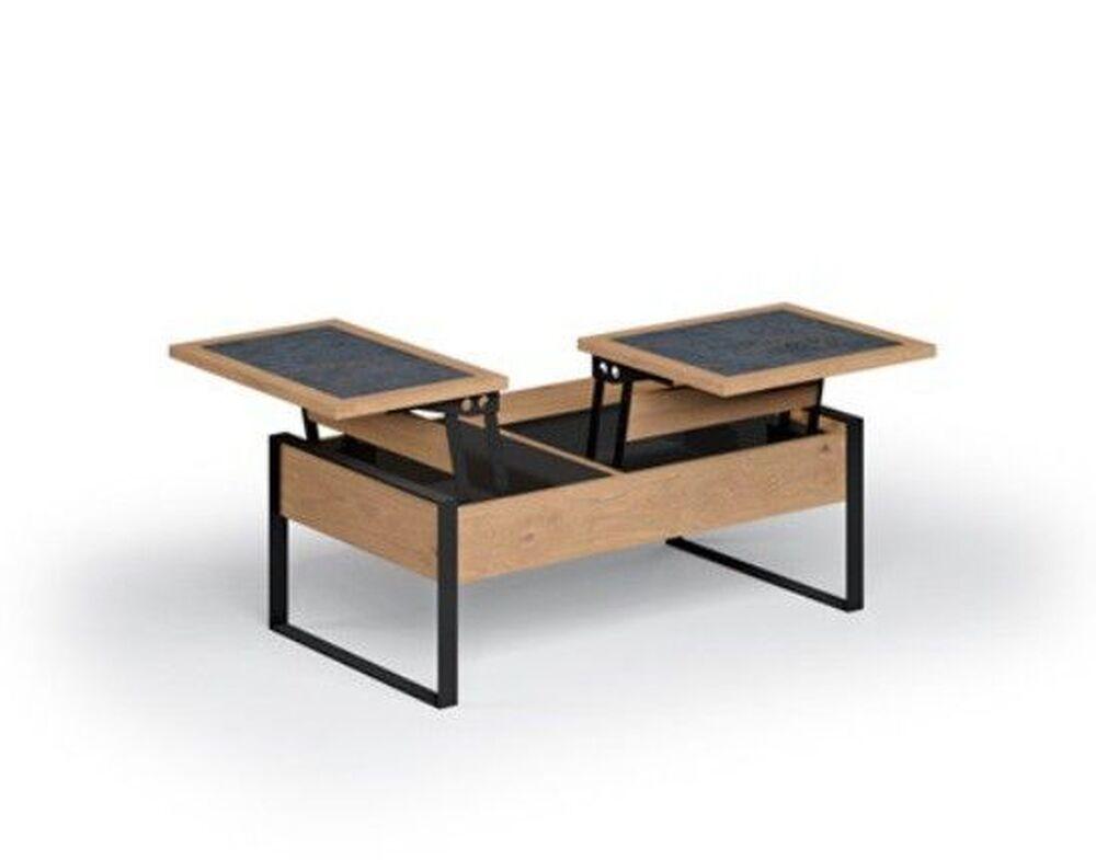 Table basse dinette double plateau 2