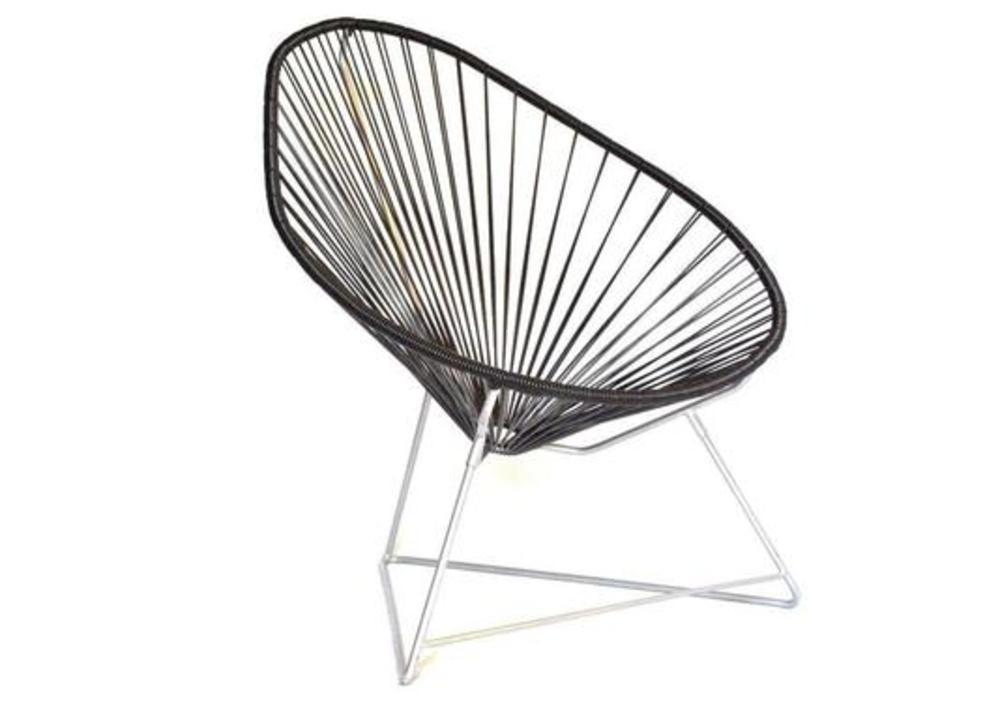 Fauteuil d'extérieur tressé en œuf