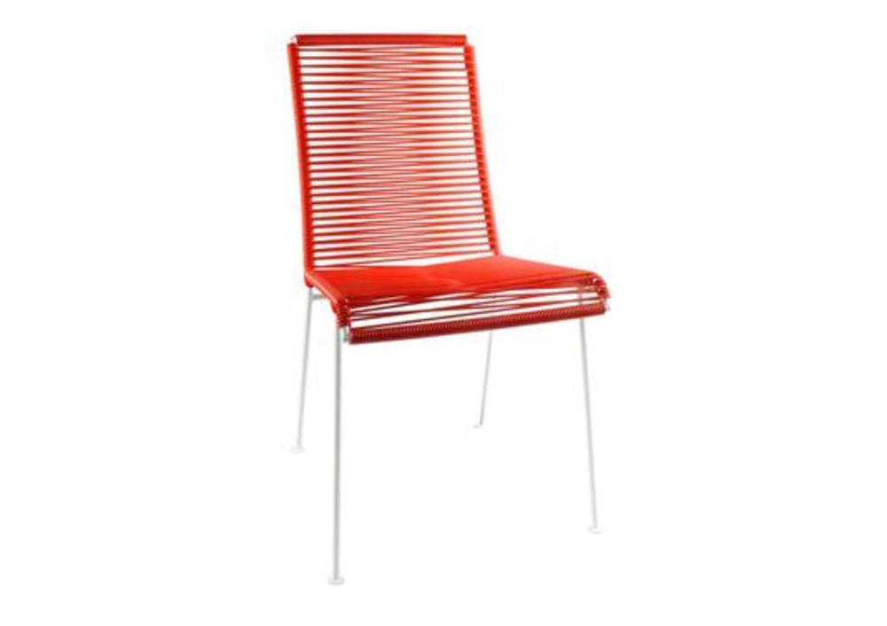 Chaise extérieure tressée avec accoudoirs légers 4