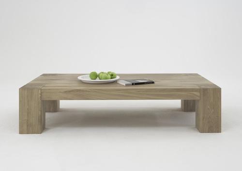 Table basse rectangulaire en chêne naturel