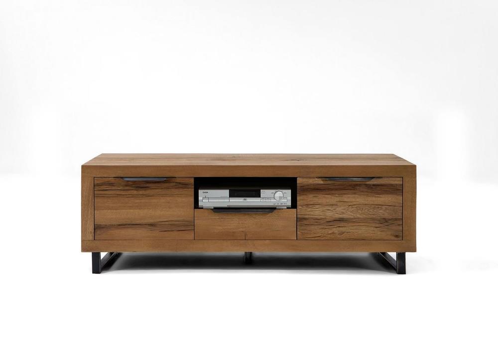 Meuble télé style atelier 3 tiroirs 1 niche