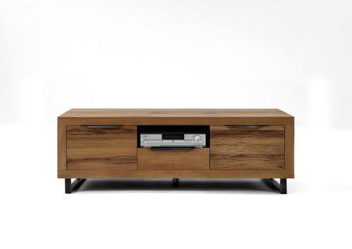 Meuble télé style atelier 3 tiroirs 1 niche