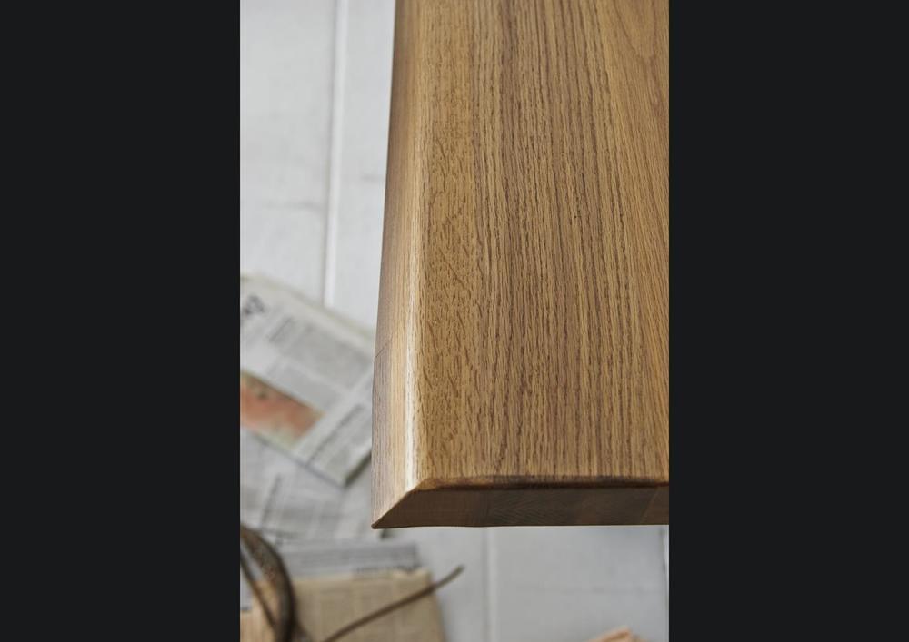 Élégante table style atelier pied métal en U 4