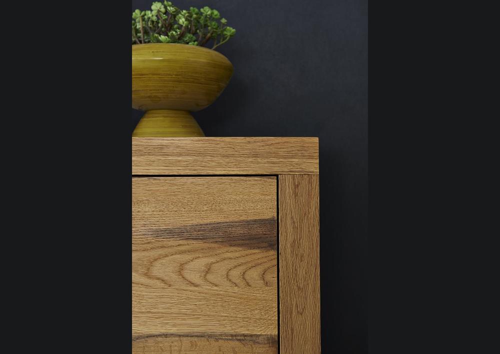 Enfilade style atelier 2 portes 3 tiroirs en chêne 4