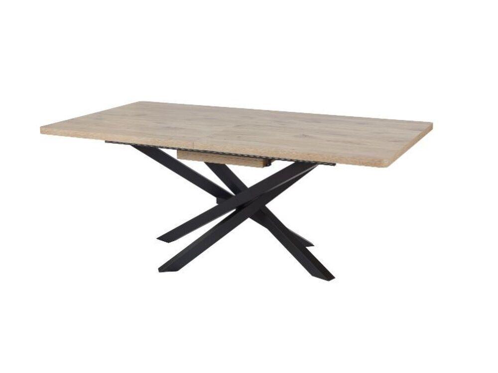 Table extensible avec pied central entremêlé  2