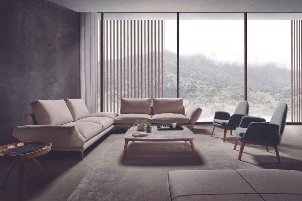 Canapé d'angle spacieux design et confortable 