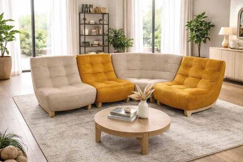 Canapé modulable tissus, cuir et coloris personnalisable