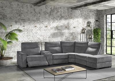 Grand canapé d'angle contemporain avec relax
