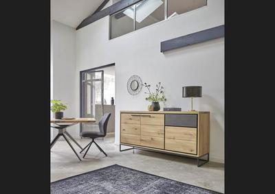 Enfilade style industriel 3 portes 1 tiroir