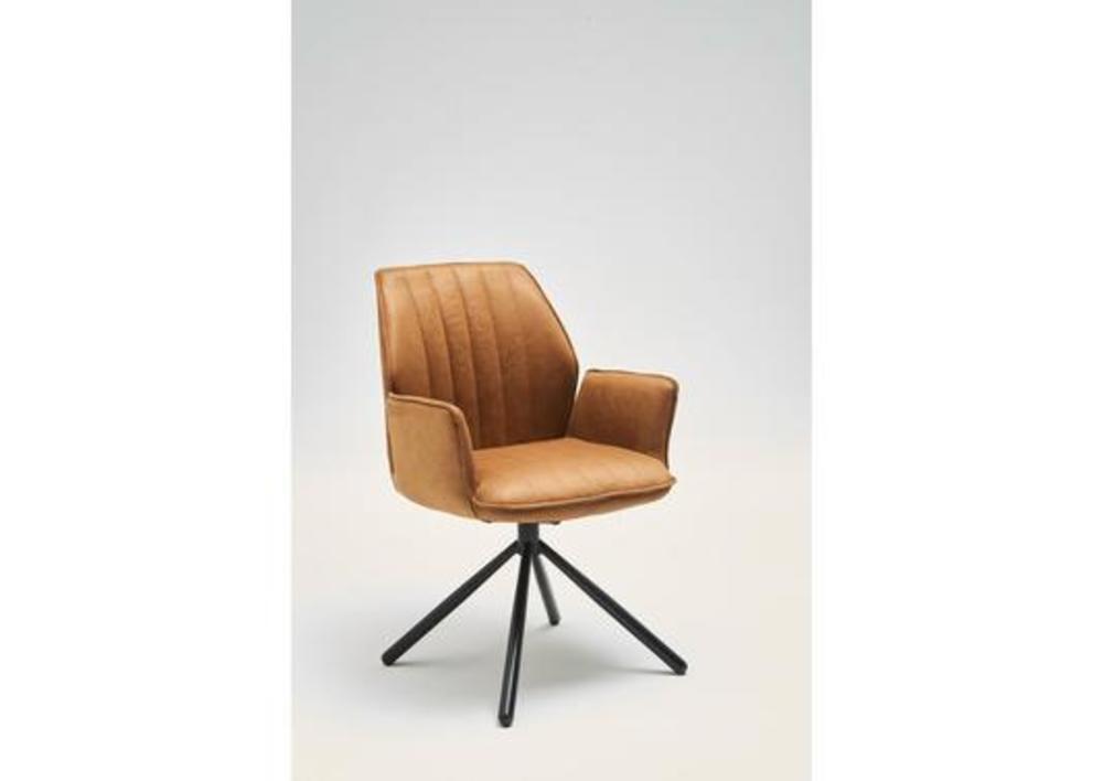 Chaise avec accoudoirs et pied design pivotant  2