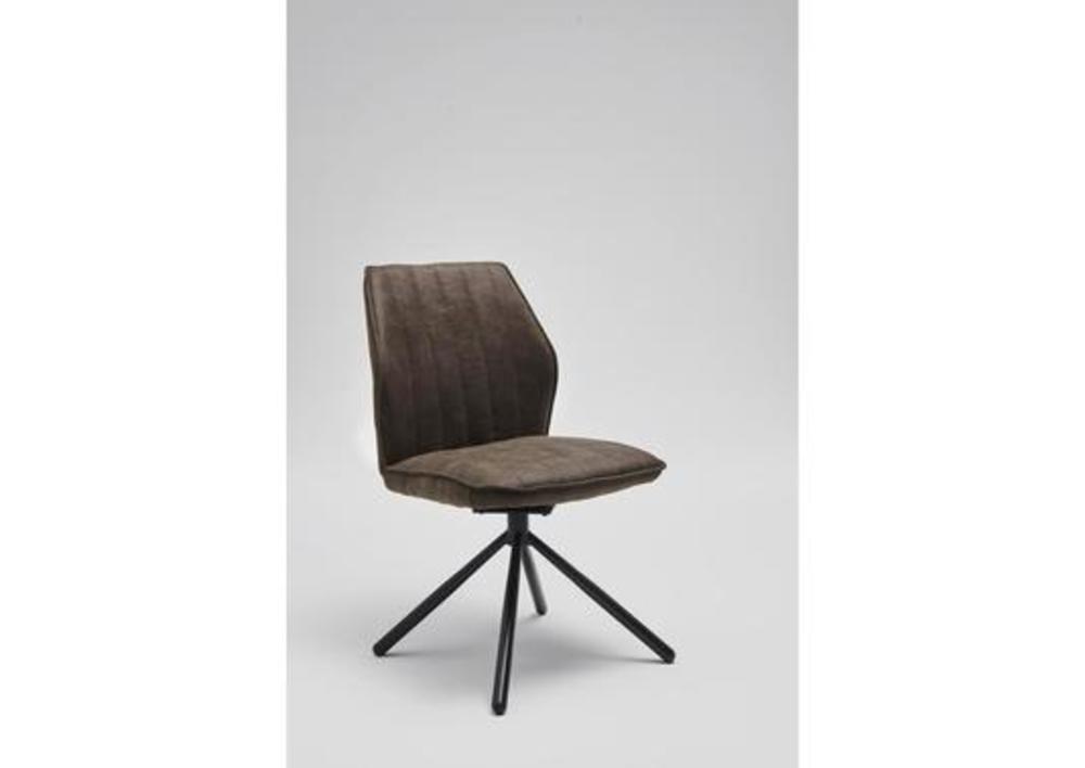Chaise pivotante en microfibre avec pied pyramide 3