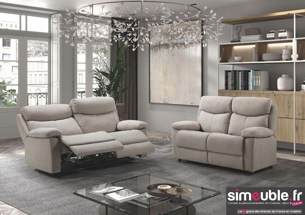Canapé 3 places 2 relax manuel 2