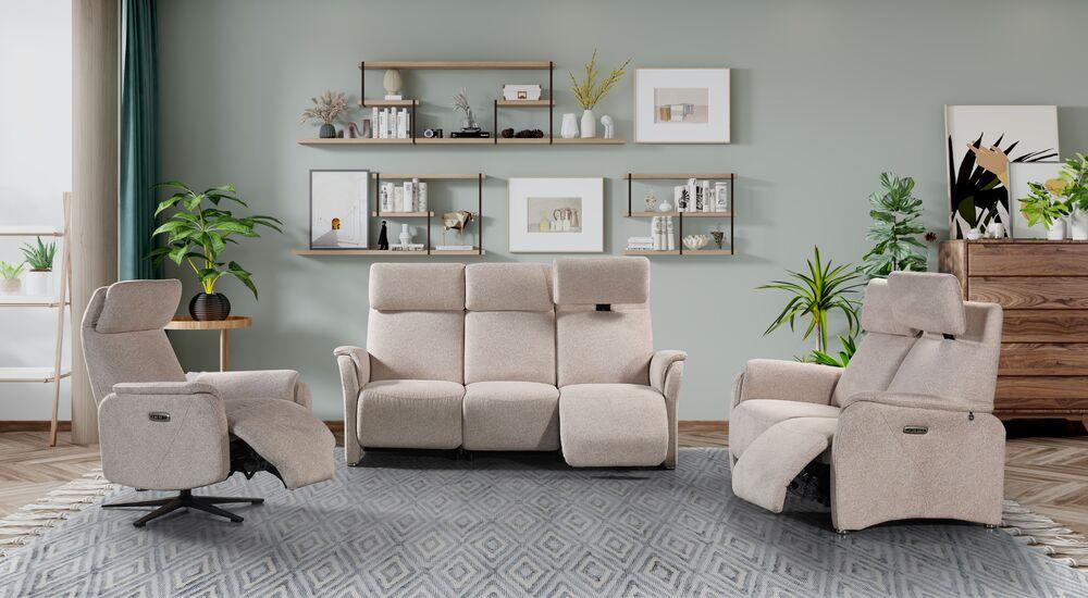 Canapé 2 places fixe ou relax 3