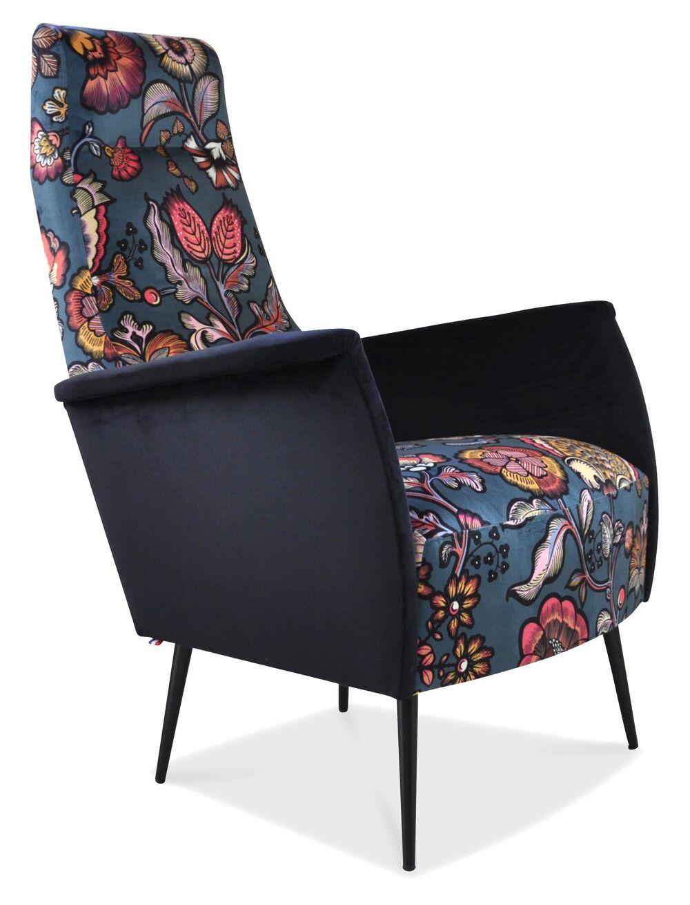 Fauteuil contemporain revêtement et pied au choix 3