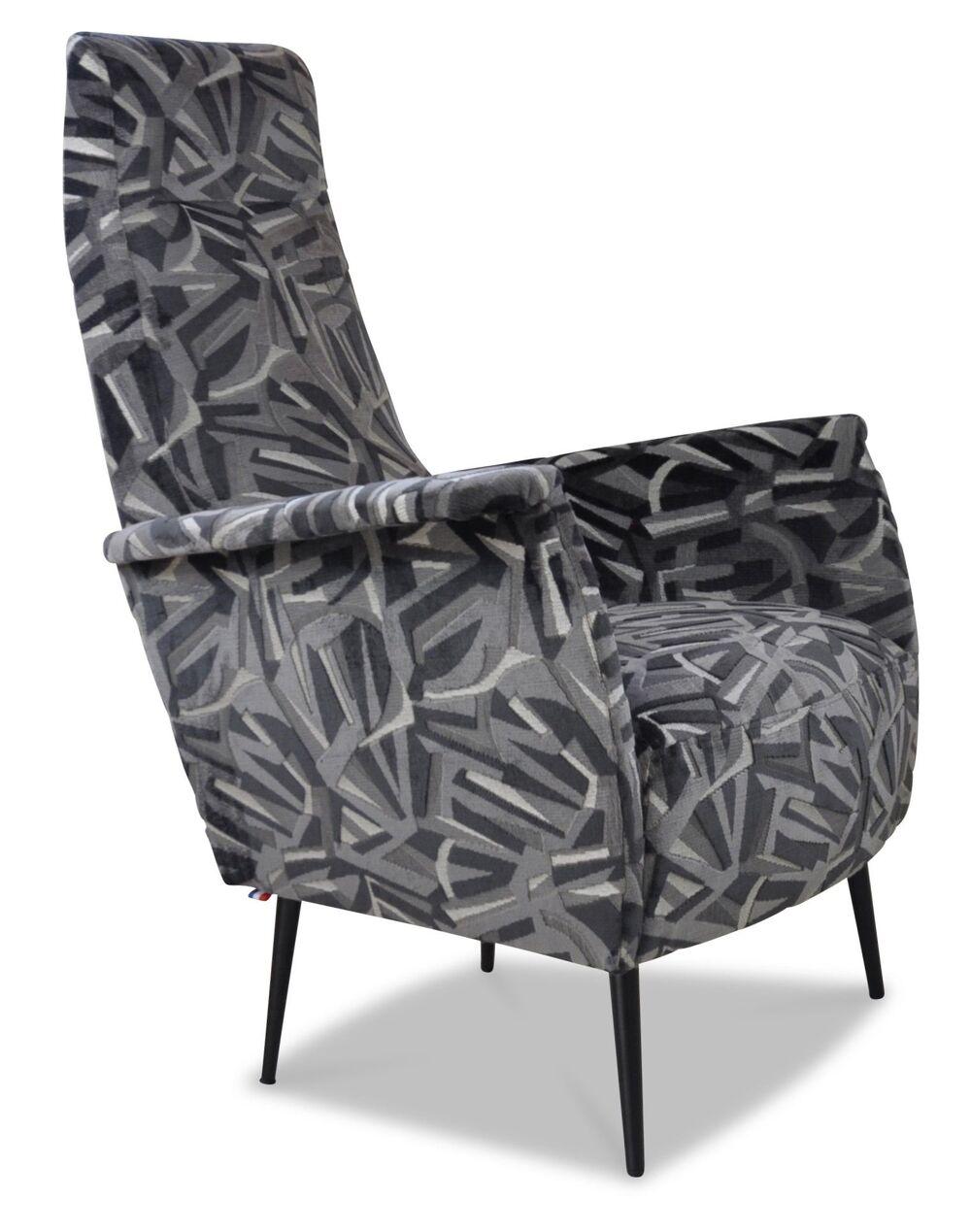 Fauteuil contemporain revêtement et pied au choix 4