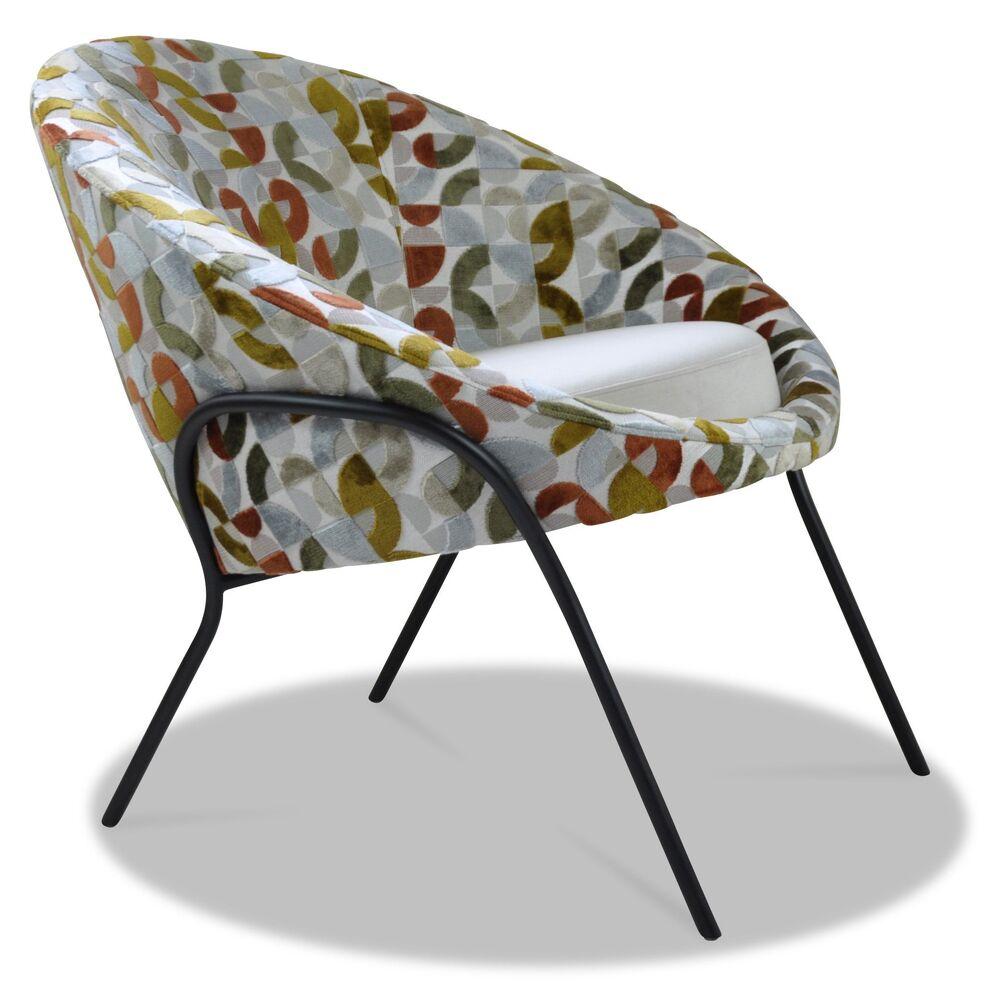 Fauteuil en tissu confortable à customiser 