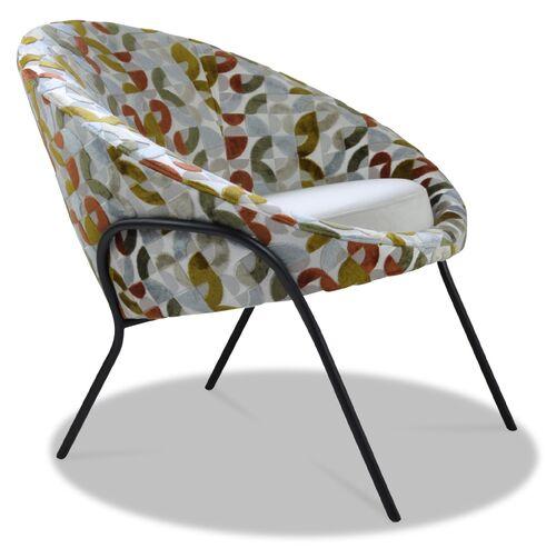 Fauteuil en tissu confortable à customiser 