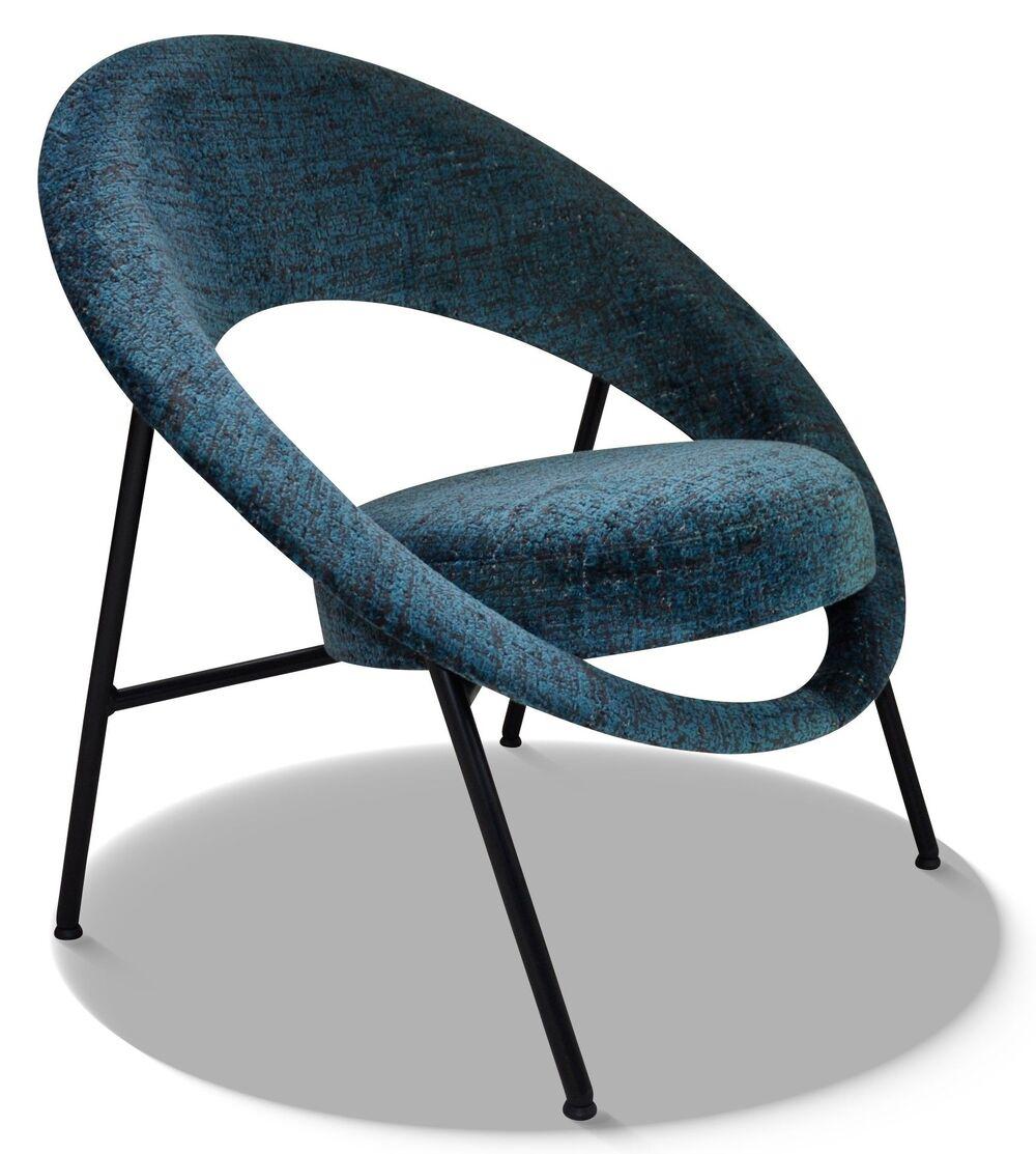 Fauteuil iconique tissu et finition au choix