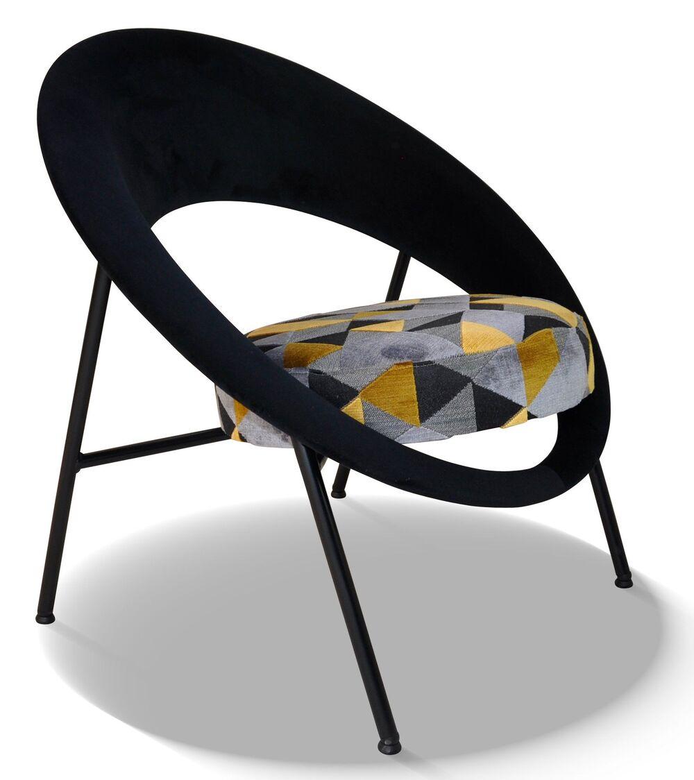 Fauteuil iconique tissu et finition au choix 5