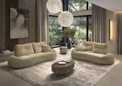 Canapé design haricot avec dossiers avance recule