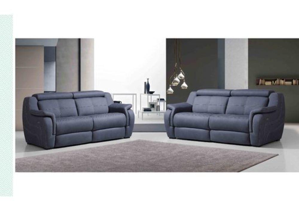 Canapé droit relax avec coutures claires 1