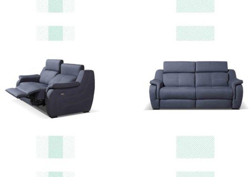 Canapé droit relax avec coutures claires 2