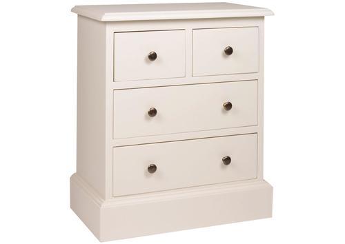 Chevet 4 tiroirs en pin massif sur socle