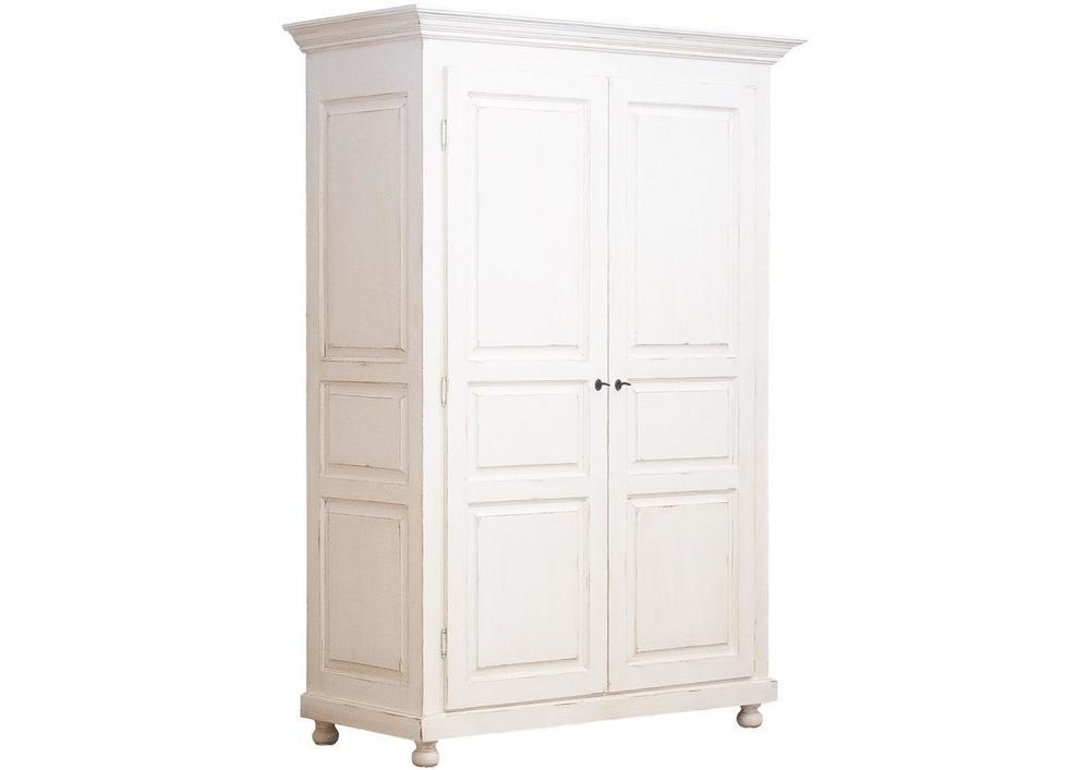 Armoire 2 portes moulurées pieds boules