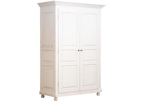 Armoire 2 portes moulurées pieds boules